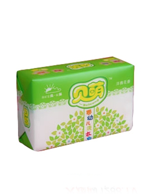 貝萌粉色幼兒洗衣皂