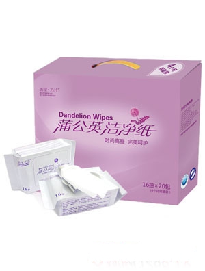 杰寶方片薄荷腦潔凈紙