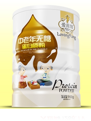 愛茵坊中老年無糖蛋白質(zhì)粉鐵聽900g