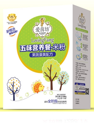 愛茵坊什錦水果五味營養(yǎng)餐米粉盒裝