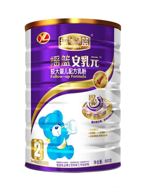 搖籃安乳元較大嬰兒配方乳粉2段800g