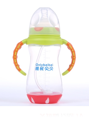 唯昵貝貝寬口雙色PP奶瓶210ml