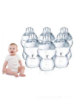 KAQIU新生兒硅膠奶瓶250ml