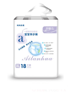 愛懶花超薄靈動寶寶學步褲XL碼18片