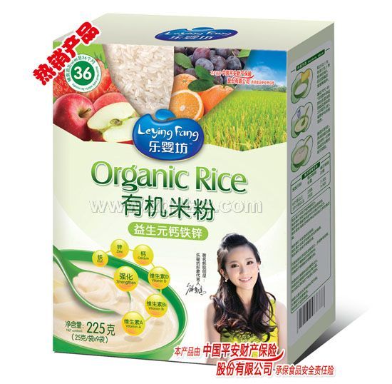 樂嬰坊有機米粉益生元鈣鐵鋅