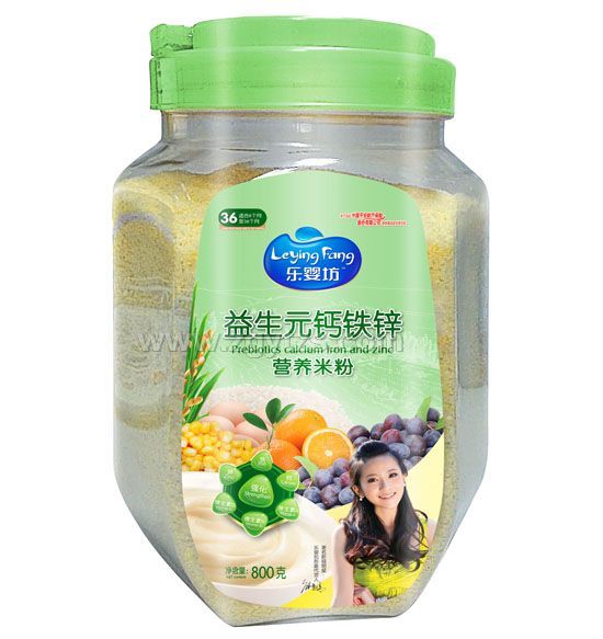 樂嬰坊營養(yǎng)米粉益生元鈣鐵鋅800克