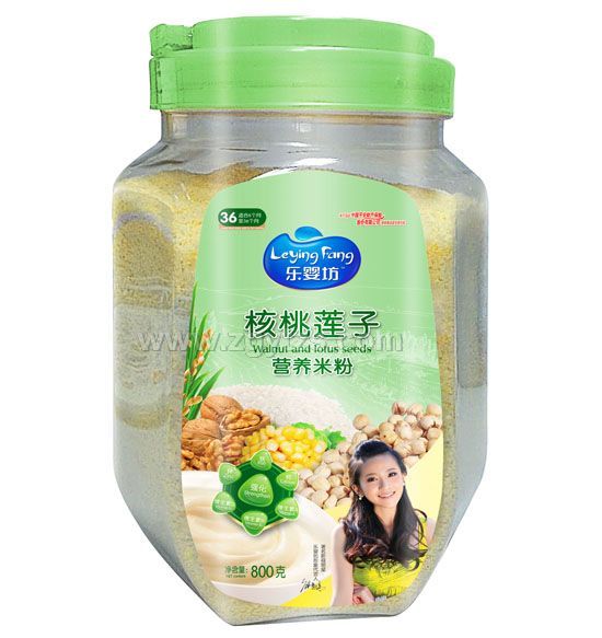 樂嬰坊營養(yǎng)米粉核桃蓮子800克