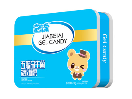 嘉貝愛五聯益生菌凝膠糖果長方鐵