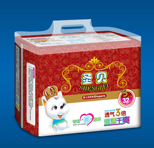 圣貝超薄干爽紙尿褲S碼