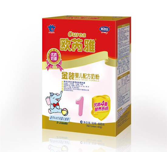 歐芮雅金裝嬰兒配方奶粉盒裝400g