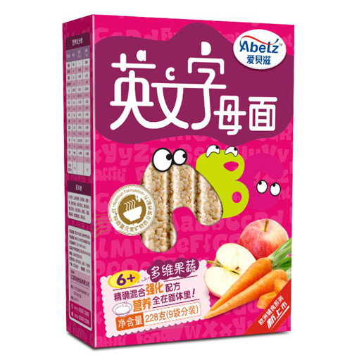 愛貝滋多維果蔬英文字母面