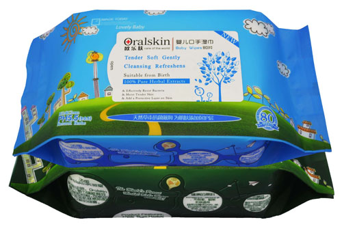 歐樂膚嬰兒口手濕巾80片二連包(蓋1加膠貼1)
