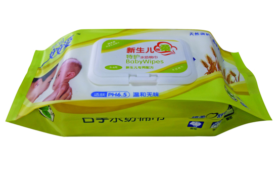 安安愛新生兒特護水紡棉巾80片（帶蓋）