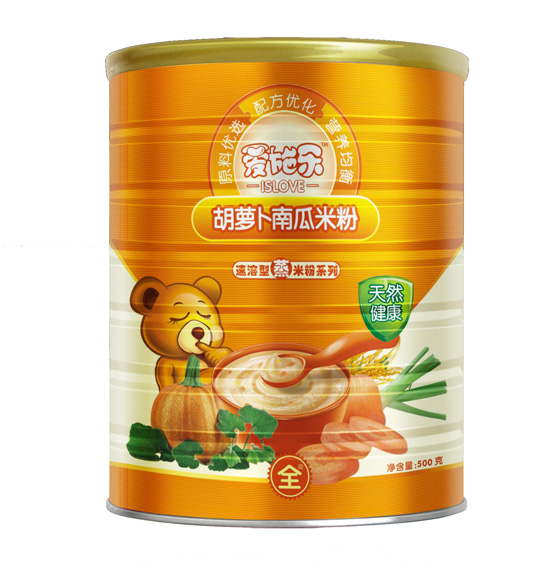 愛(ài)施樂(lè)胡蘿卜南瓜營(yíng)養(yǎng)米粉聽(tīng)裝