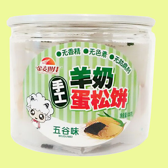 金麥世佳羊奶蛋松餅五谷味