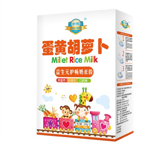 亦冠蛋黃胡蘿卜小米奶米粉