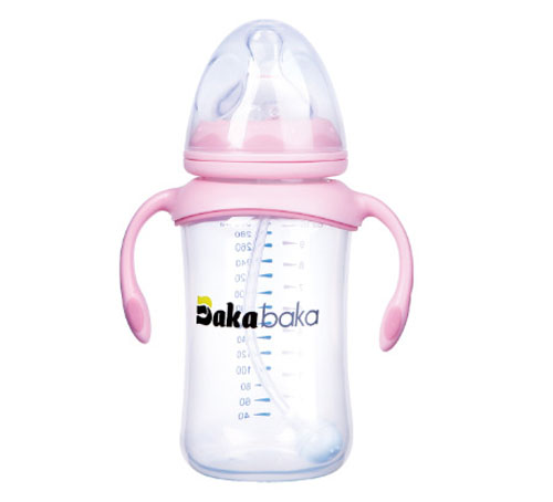 巴卡巴卡寬口徑專業型PP哺乳瓶300ml