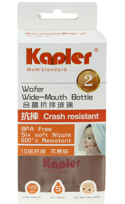 康喂兒合晶10倍抗摔玻璃奶瓶120ml