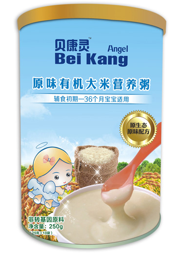貝康靈原味有機大米營養粥(聽裝)