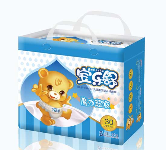  寶樂舒魔力超吸超薄紙尿褲小包S碼