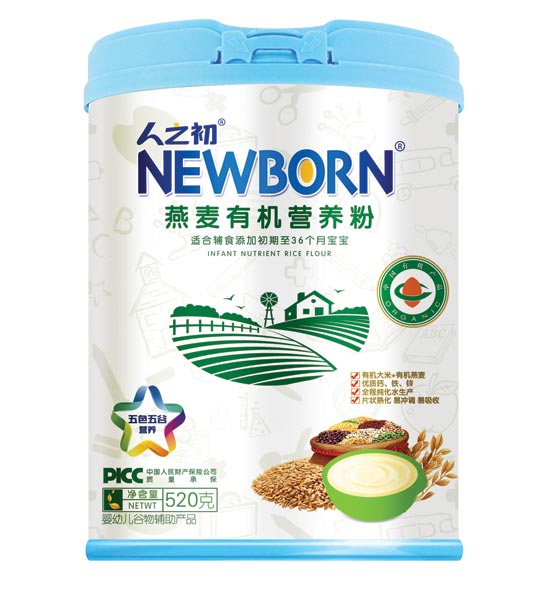 人之初燕麥有機營養粉520克