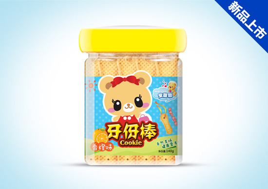 牙伢棒(香橙)餅干桶裝