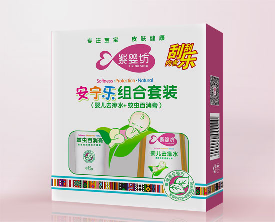 紫嬰坊安寧樂(lè)組合套裝（嬰兒去痱水+蚊蟲(chóng)百消膏）