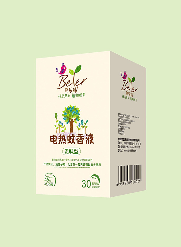 貝樂緣無味型電熱蚊香液