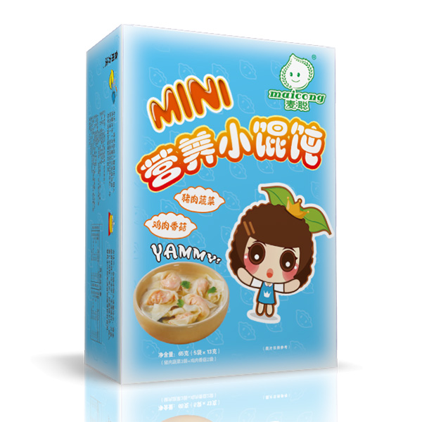 麥聰營養(yǎng)小餛飩豬肉蔬菜+雞肉香菇2 
