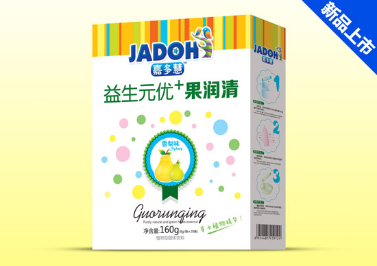 嘉多慧益生元優+果潤清盒裝-雪梨味