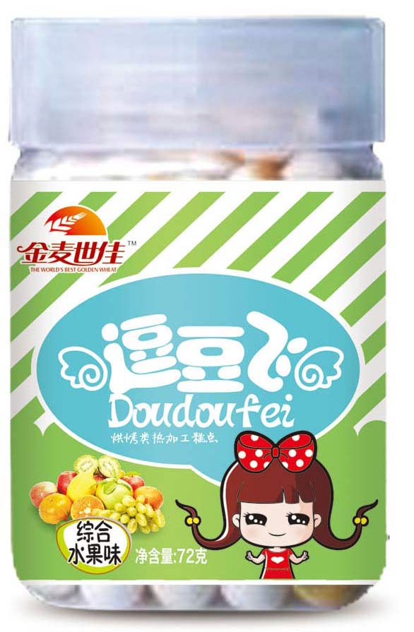 金麥?zhǔn)兰丫C合水果味逗逗飛