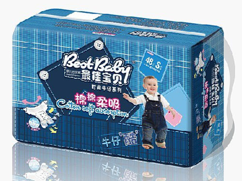 最佳寶貝時(shí)尚牛仔紙尿褲S碼48片