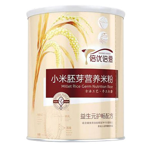 倍優倍愛益生元護暢小米胚芽營養米粉聽裝