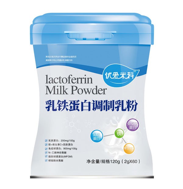 優(yōu)愛米科乳鐵蛋白調(diào)制乳粉   營養(yǎng)均衡全面·為孩子們的成長健康給力護(hù)航